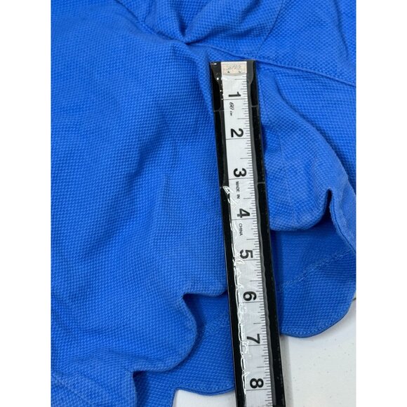 Lilly Pulitzer Blue Scallop Hem Shorts Size 4 Cotton Stretch Preppy Summer - Picture 8 of 12